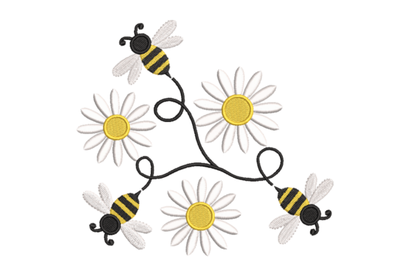 Bees Daisies – Cute Spring