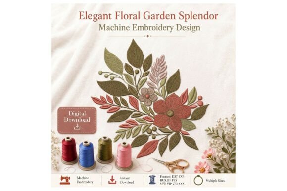 Botanical Floral Bouquet