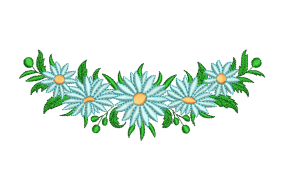Daisy Floral Border