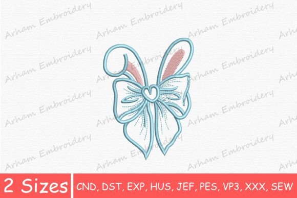 Easter Bunny Ears Bow