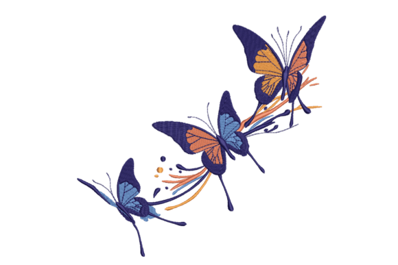 Elegant Butterfly Trio