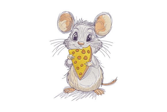 Mouse Holding Cheese
