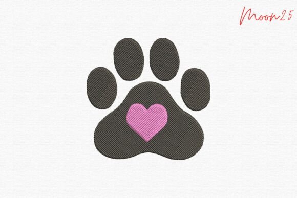 Paw Heart Pet Lover Motif